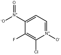 2-CHLORO-3-FLUORO-4-NITROPYRIDINE N-OXIDE Structure