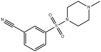 3-(4-Methylpiperazine-1-sulfonyl)benzonitrile Structure