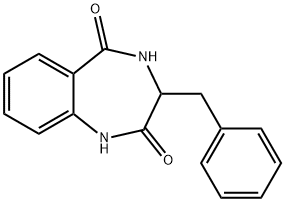 3-PHENYLMETHYL-3,4-DIHYDRO-1,4-BENZODIAZEPIN-2,5-DIONE 구조식 이미지
