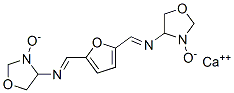 calcium 4-[[5-[(3-oxido-4,5-dihydrooxazol-4-yl)iminomethyl]-2-furyl]me thylideneamino]-4,5-dihydrooxazol-3-olate 구조식 이미지