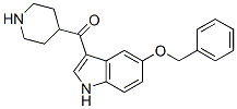 (5-phenylmethoxy-1H-indol-3-yl)-(4-piperidyl)methanone 구조식 이미지