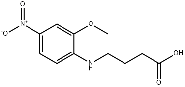 4-[(2-methoxy-4-nitrophenyl)amino]butanoic acid 구조식 이미지