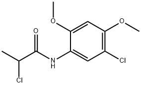 2-chloro-N-(5-chloro-2,4-dimethoxyphenyl)propanamide Structure
