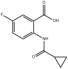 2-cyclopropaneaMido-5-fluorobenzoic acid Structure
