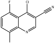 4-chloro-5-fluoro-8-methylquinoline-3-carbonitrile 구조식 이미지