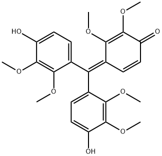 4-[Bis(4-hydroxy-2,3-dimethoxyphenyl)methylene]-2,3-dimethoxy-2,5-cyclohexadien-1-one 구조식 이미지