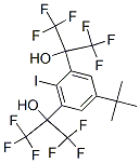 4-tert-butyl-2,6-bis(1-hydroxy-1-(trifluoromethyl)-2,2,2-trifluoroethyl)iodobenzene 구조식 이미지