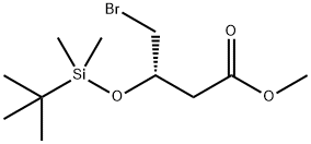 METHYL (S)-(-)-4-BROMO-3-TERT-BUTYLDIMETHYLSILYLOXYBUTANOATE Structure