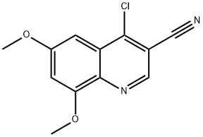 4-chloro-6,8-dimethoxyquinoline-3-carbonitrile 구조식 이미지