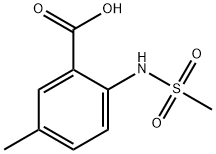 5-Methyl-2-(MethylsulfonaMido)benzoic Acid Structure