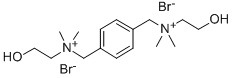 (p-Phenylenedimethylene)bis((2-hydroxyethyl)dimethylammonium bromide) Structure