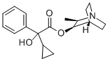 MANDELICACID,알파-CYCLOPROPYL-,2-METHYL-3-QUINUCLIDINYLESTER,(혼합이성질체 구조식 이미지