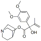 1-azabicyclo[2.2.2]oct-8-yl 2-(3,4-dimethoxyphenyl)-2-hydroxy-3-methyl -but-3-enoate 구조식 이미지