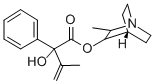 알파-이소프로페닐만델산2-메틸-3-퀴누클리디닐에스테르 구조식 이미지