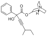 3-퀴누클리딜페닐(3-메틸-1-펜티닐)글리콜레이트A 구조식 이미지