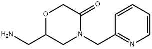 6-아미노메틸-4-피리딘-2-일메틸-모르폴린-3-온 구조식 이미지