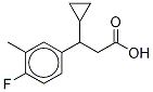 β-Cyclopropyl-4-fluoro-3-Methylbenzenepropanoic acid Structure