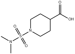 1-(dimethylsulfamoyl)piperidine-4-carboxylic acid Structure