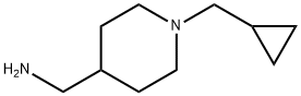 1-[1-(사이클로프로필메틸)-4-피페리디닐]메탄아민(염분데이터:무료) 구조식 이미지