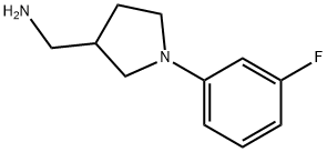 [1-(3-Fluorophenyl)-3-pyrrolidinyl]methanamine Structure