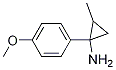 Cyclopropanamine, 1-(4-methoxyphenyl)-2-methyl- 구조식 이미지