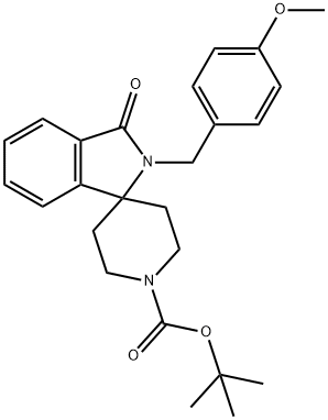 tert-butyl 2-(4-Methoxybenzyl)-3-oxospiro[isoindoline-1,4'-piperidine]-1'-carboxylate 구조식 이미지