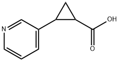 2-(pyridin-3-yl)cyclopropanecarboxylic acid Structure