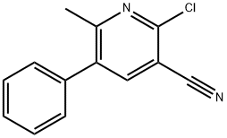 2-CHLORO-6-METHYL-5-PHENYLNICOTINONITRILE Structure