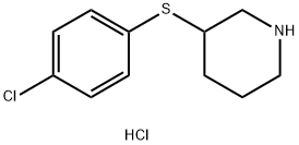 3-(4-CHLOROPHENYLSULFANYL)PIPERIDINE HCL Structure