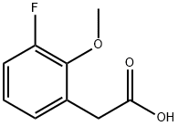 3-플루오로-2-메톡시페닐아세트산 구조식 이미지