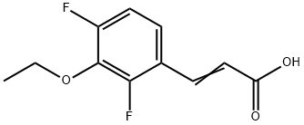 3-Ethoxy-2,4-difluorocinnamic acid Structure