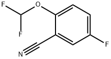 2-(DIFLUOROMETHOXY)-5-FLUOROBENZONITRILE 구조식 이미지