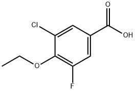 3-chloro-4-ethoxy-5-fluorobenzoic acid Structure