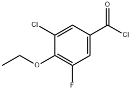 3-Chloro-4-ethoxy-5-fluorobenzoylchloride Structure