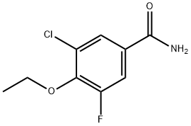 3-Chloro-4-ethoxy-5-fluorobenzamide Structure