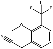 2-METHOXY-3-(TRIFLUOROMETHYL)PHENYLACETONITRILE 구조식 이미지