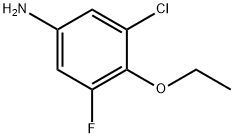 3-Chloro-4-ethoxy-5-fluoroaniline Structure