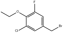 3-Chloro-4-ethoxy-5-fluorobenzylbromide Structure