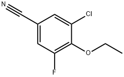 3-Chloro-4-ethoxy-5-fluorobenzonitrile Structure