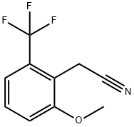 2-METHOXY-6-(TRIFLUOROMETHYL)PHENYLACETONITRILE Structure