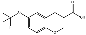 3-[2-METHOXY-5-(TRIFLUOROMETHOXY)PHENYL]PROPIONIC ACID Structure