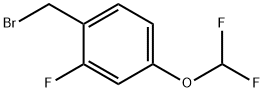 4-(Difluoromethoxy)-2-fluorobenzylbromide Structure