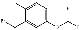 5-(Difluoromethoxy)-2-fluorobenzylbromide 구조식 이미지