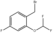 2-(DIFLUOROMETHOXY)-4-FLUOROBENZYL BROMIDE 구조식 이미지