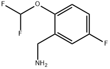 2-(DIFLUOROMETHOXY)-5-FLUOROBENZYLAMINE 구조식 이미지