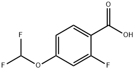 4-(Difluoromethoxy)-2-fluorobenzoic acid Structure