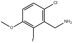 6-Chloro-2-fluoro-3-methoxybenzylamine 구조식 이미지