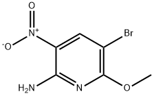 5-BROMO-6-METHOXY-3-NITRO-PYRIDIN-2-YLAMINE 구조식 이미지