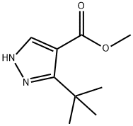 메틸3-(tert-부틸)-1H-피라졸-4-카르복실레이트 구조식 이미지