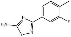 3-(3-fluoro-4-methylphenyl)-1,2,4-thiadiazol-5-ylamine 구조식 이미지